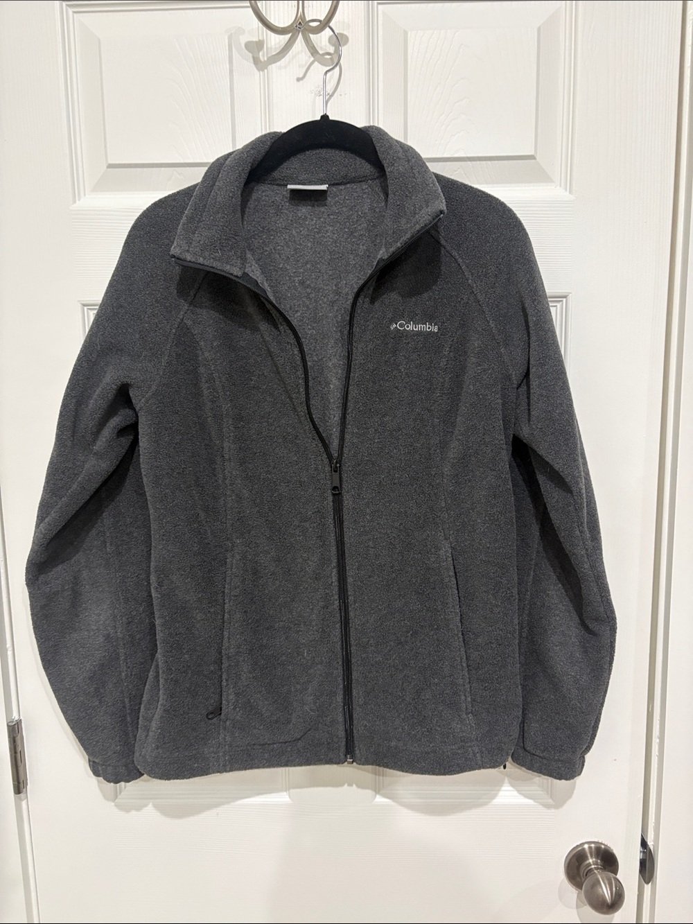 Columbia Charcoal Gray Full-Zip Fleece Jacket